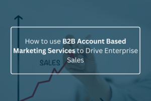 How to use B2B Account Based Marketing Services to Drive Enterprise Sales