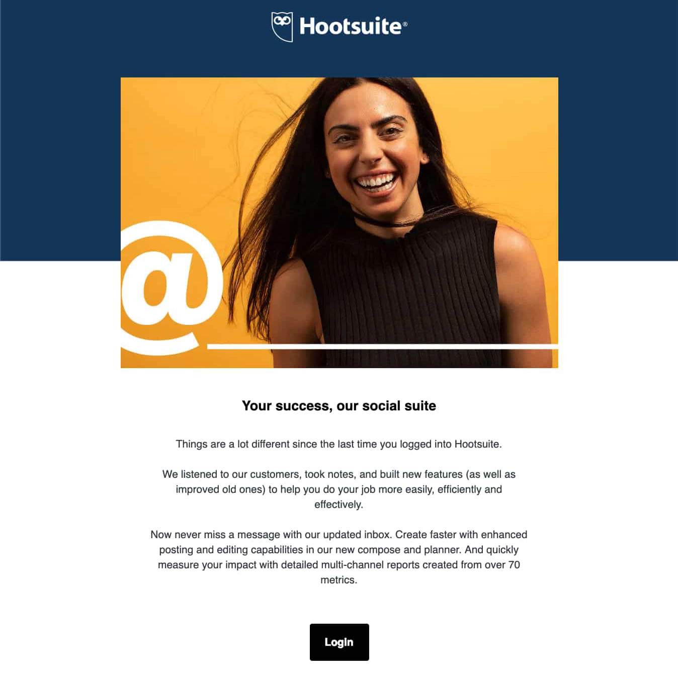 Hootsuite reengagement emails saas 