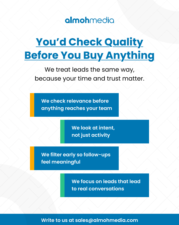 You’d Check Quality Before You Buy Anything